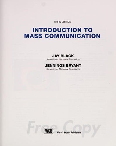 Introduction to mass communication
