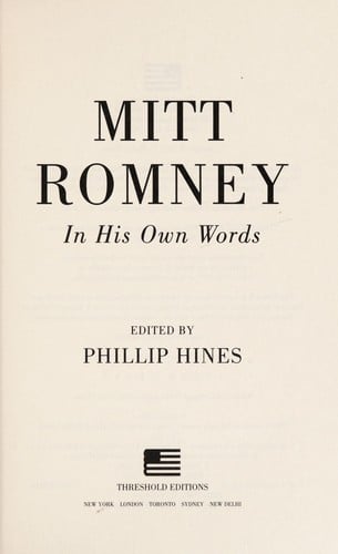 Mitt Romney in his own words