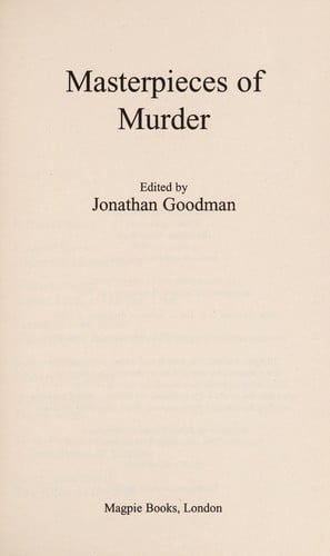 Masterpieces of murder