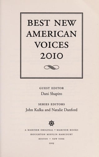 Best new American voices 2010