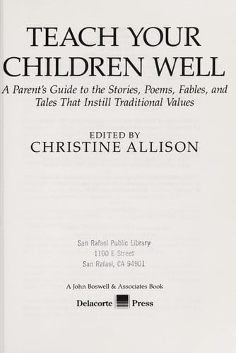 Teach your children well