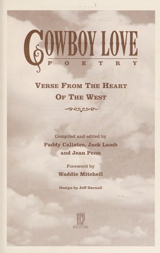 Cowboy love poetry