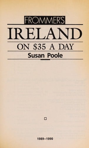 Frommer's Ireland on $35 a day