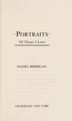 Portraits--of those I love