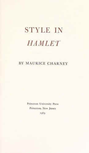 Style in Hamlet