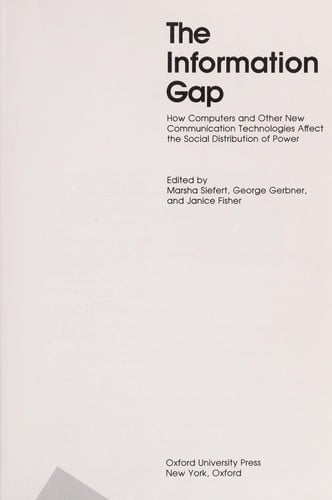 The Information gap