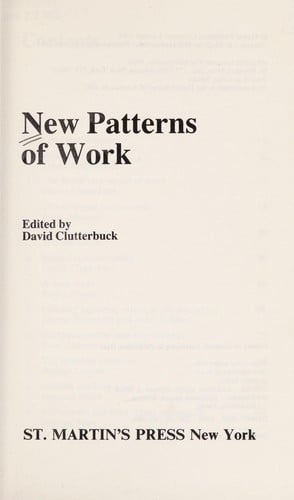 New patterns of work
