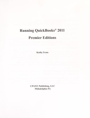 Running QuickBooks 2011 premier editions
