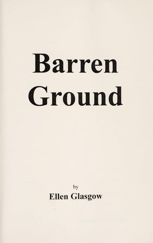 Barren ground