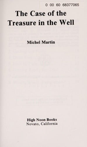 The case of the treasure in the well