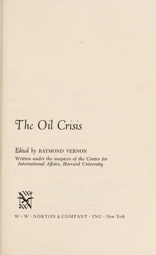 The Oil crisis
