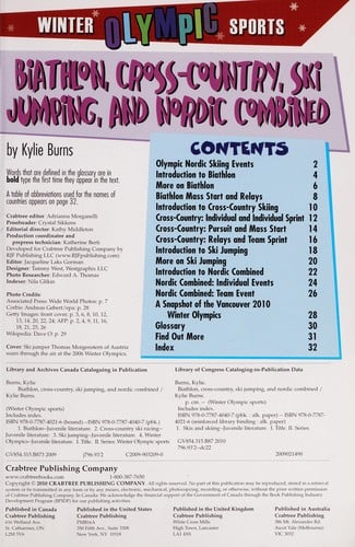 Biathlon, cross-country, ski jumping, and nordic combined