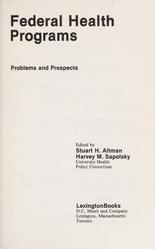 Federal health programs