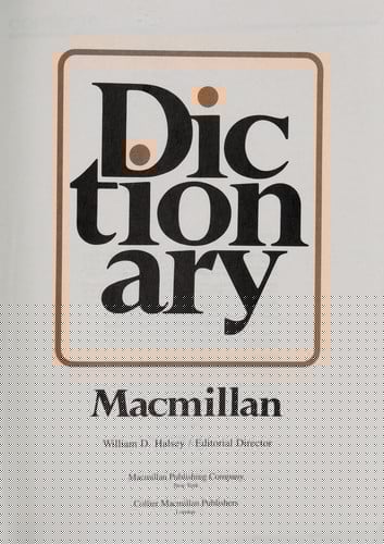 Dictionary Macmillan