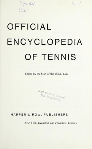 Official encyclopedia of tennis