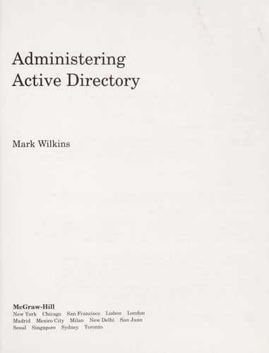 Administering Active Directory