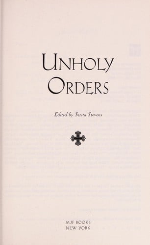 Unholy orders