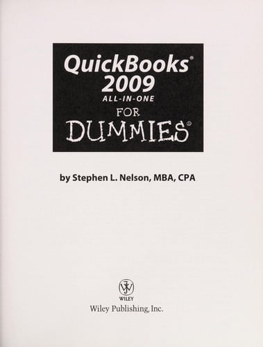 QuickBooks 2009 all-in-one for dummies