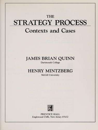 The strategy process