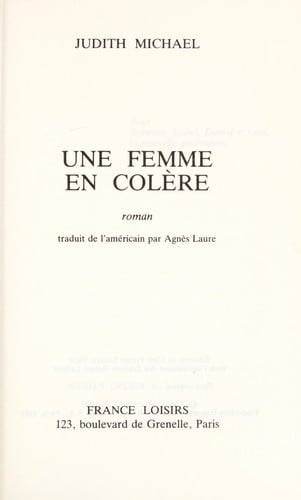Une femme en colere