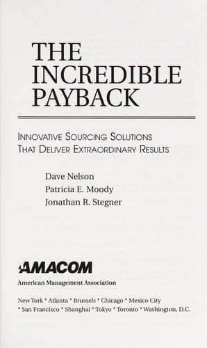 The incredible payback