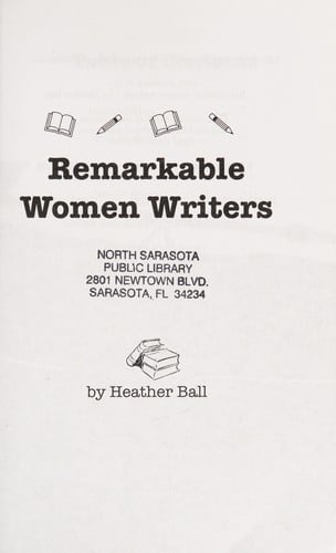 Remarkable women writers