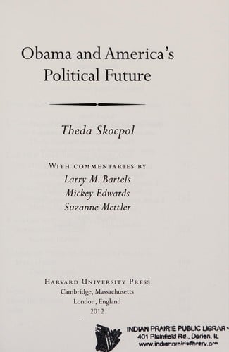 Obama and America's political future