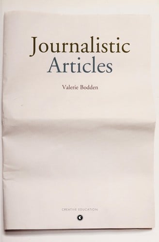 Journalistic articles