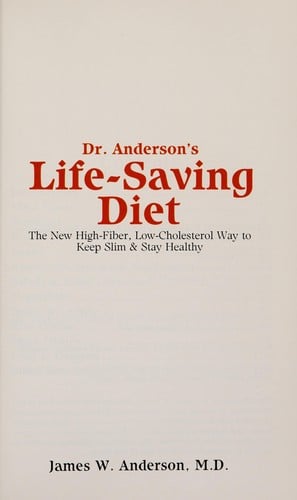 Dr. Anderson's Life-Saving Diet