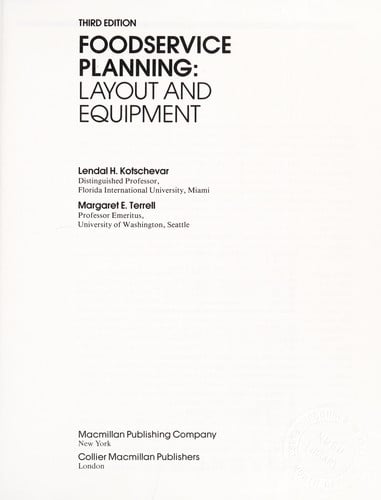 Foodservice planning