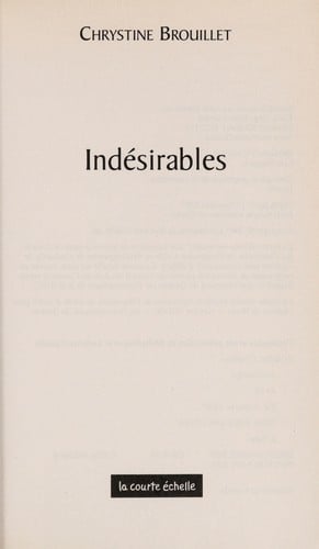 Indesirables