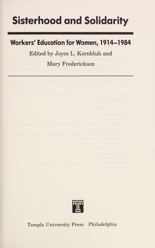 Sisterhood and solidarity