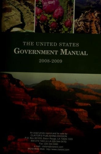 The United States government manual 2008/2009