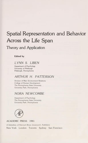 Spatial representation and behavior across the life span