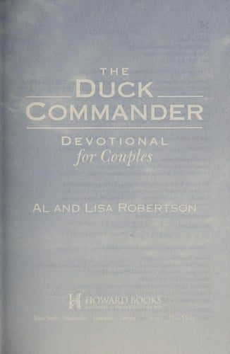 The Duck commander devotional for couples