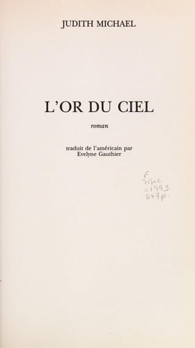 L'or du ciel