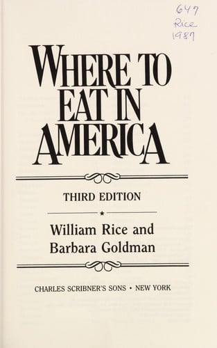 Where to eat in America