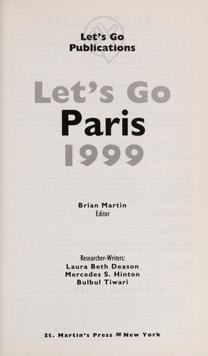 Let's go Paris, 1999