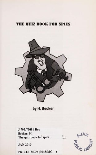 The quiz book for spies