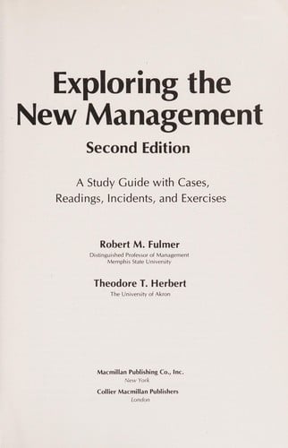 Exploring the new management