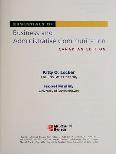 Essentials of business and administrative communication