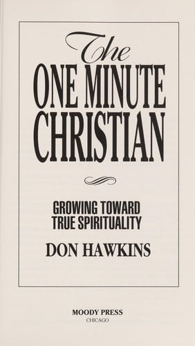 The one minute Christian