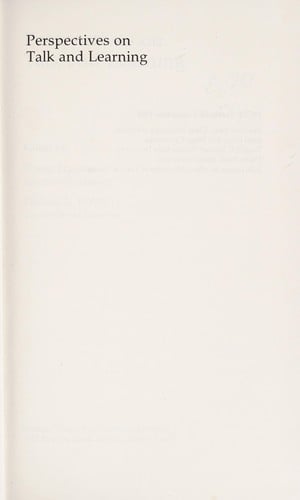 Perspectives on talk and learning