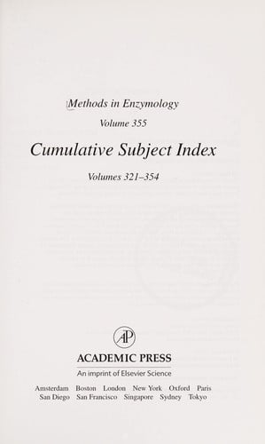 Cumulative subject index