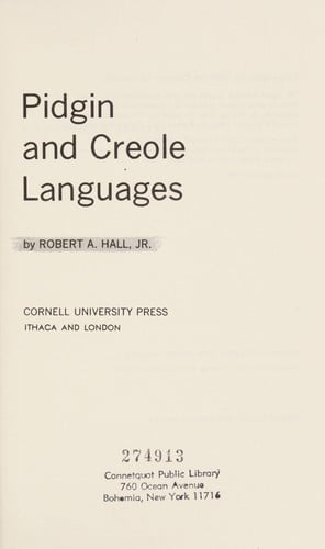 Pidgin and creole languages