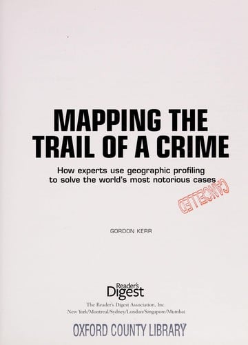 Mapping the trail of a crime