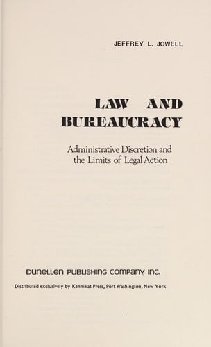 Law and bureaucracy