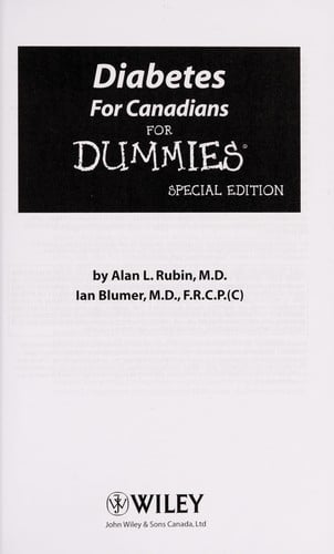 Diabetes for canadians for dummies