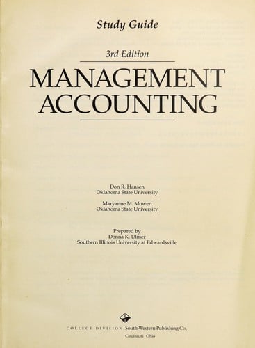 Management accounting