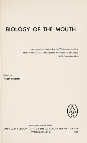 Biology of the mouth